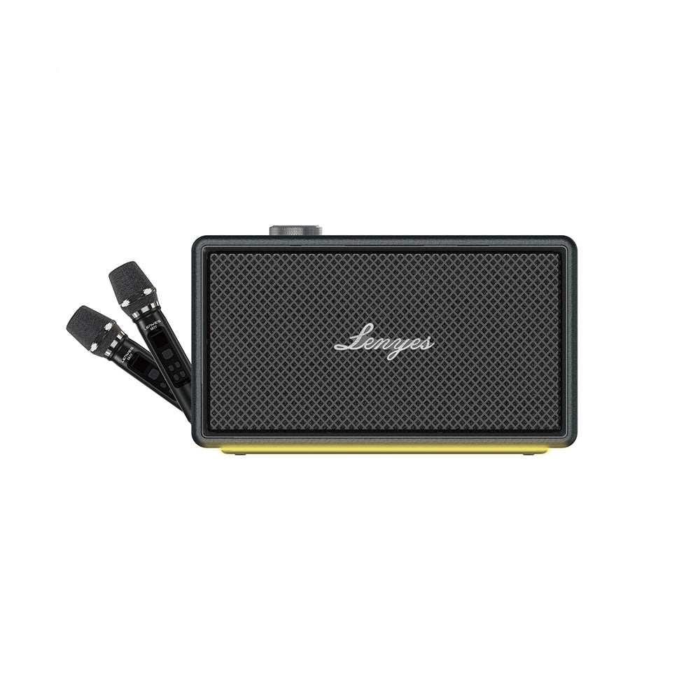 Lenyes S877 Serisi RGB Işıklı Taşınabilir Su Geçirmez Çift Mikrofonlu TWS Bluetooth Hoparlör Speaker v5.3 200W Siyah