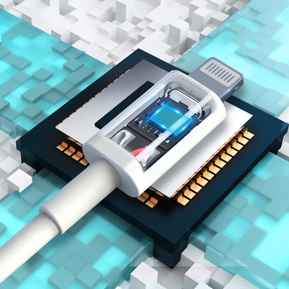Micflip A01 2’li Type-C to Type-C PD & Type-C to Lightning MFI Sertifikalı Data ve Şarj Kablosu 1.2M Beyaz