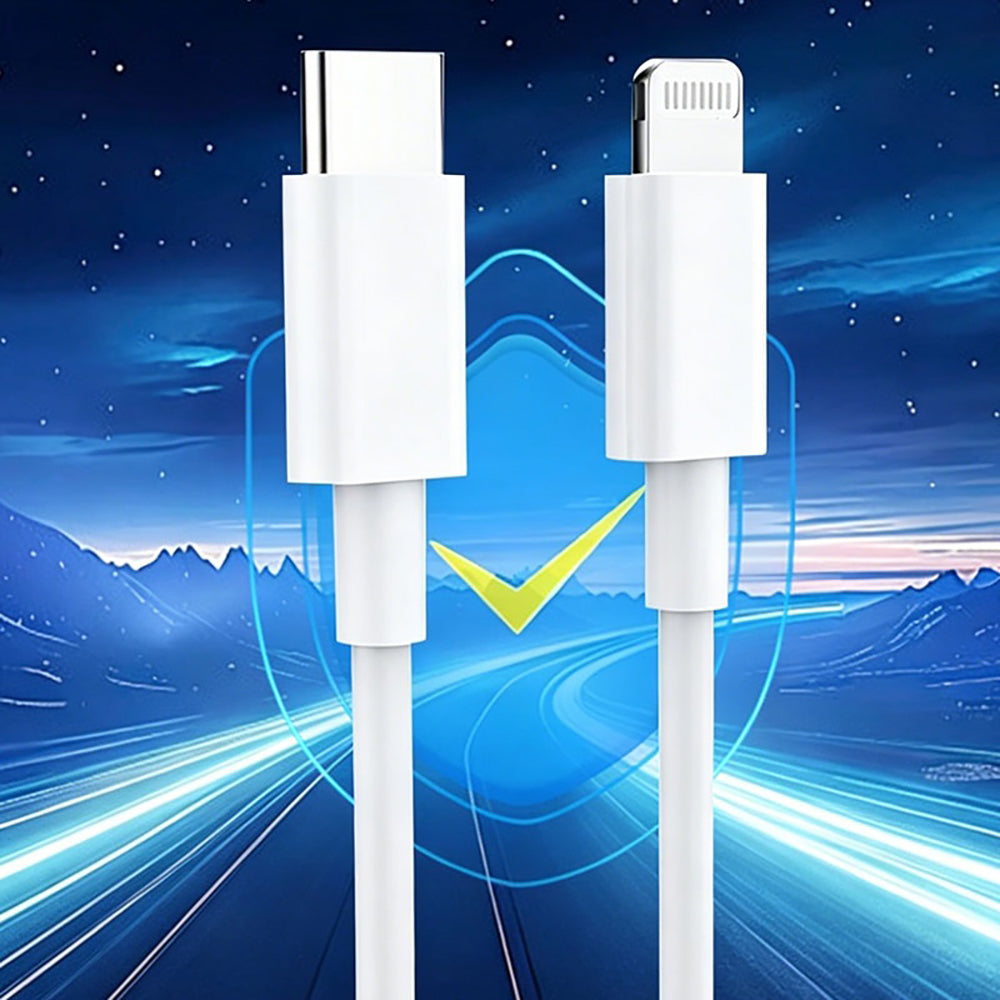 Micflip A01 Type-C to Lightning MFI Sertifikalı Data ve Şarj Kablosu 1M Beyaz