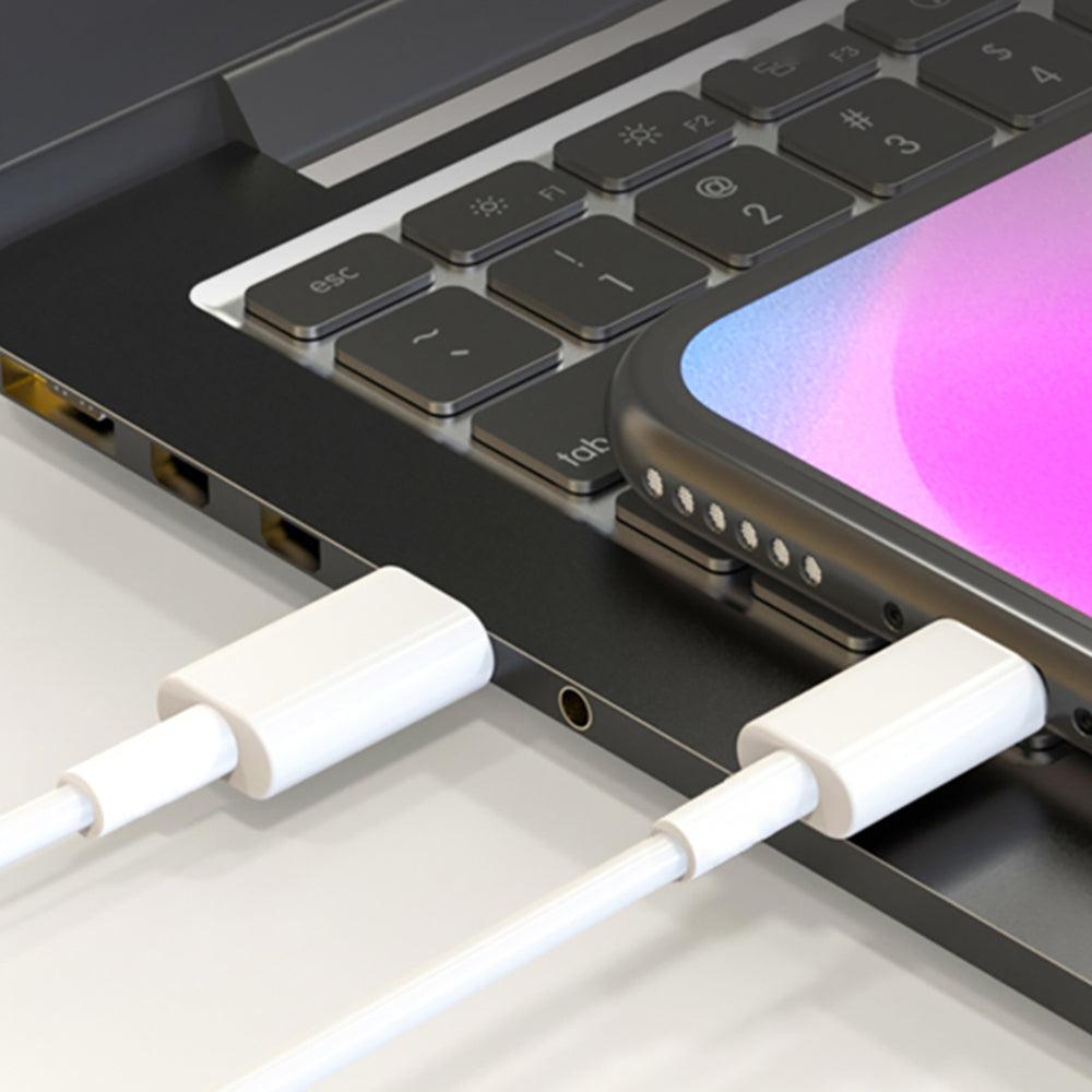Micflip A01 Type-C to Type-C PD Data ve Şarj Kablosu 1.2M Beyaz