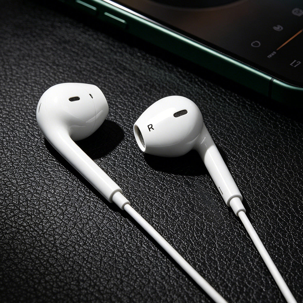 Micflip J01 3D Stereo Ses Destekli 3.5mm Kulakiçi Kulaklık Beyaz