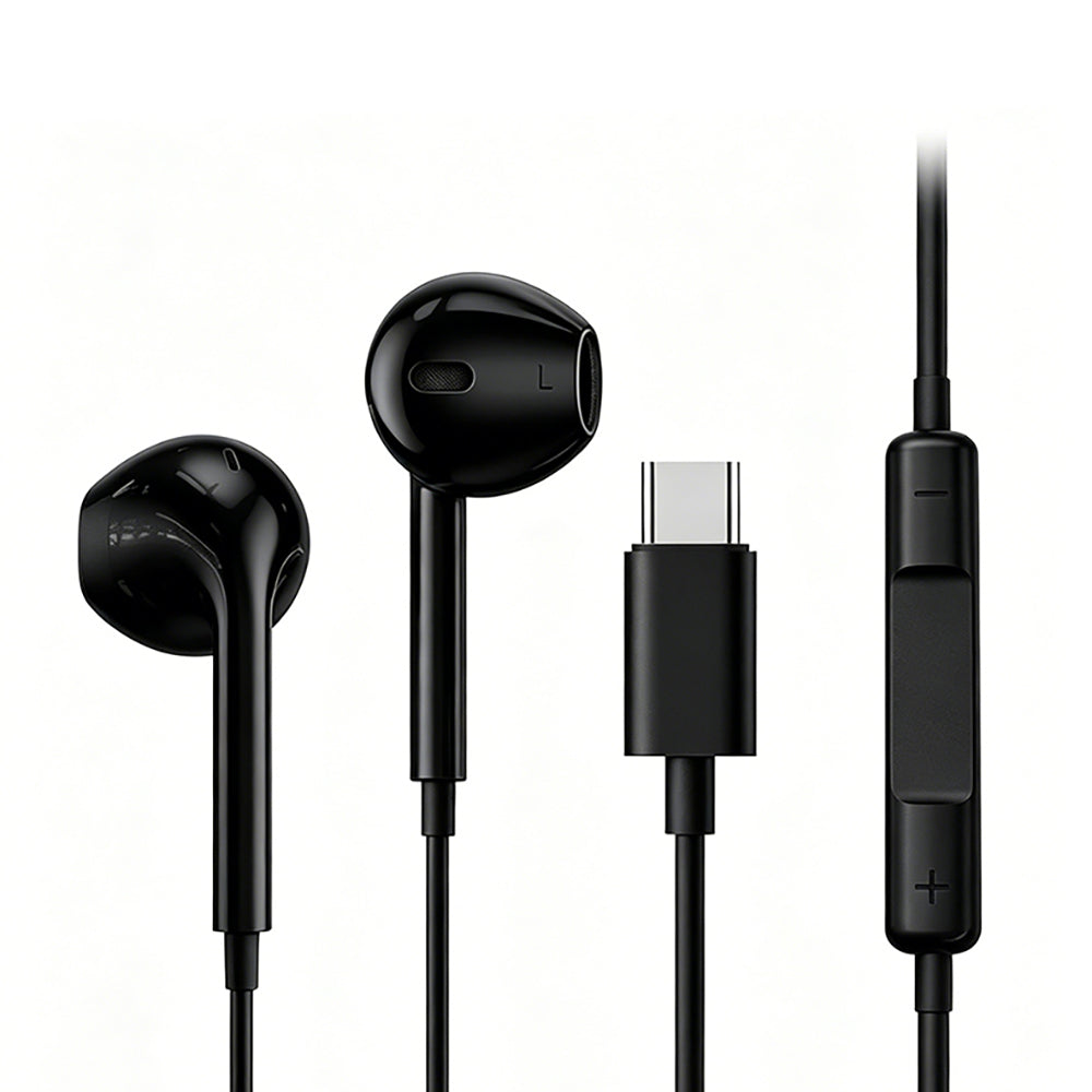 Micflip J01 3D Stereo Ses Destekli Type-C Kulakiçi Kulaklık Siyah