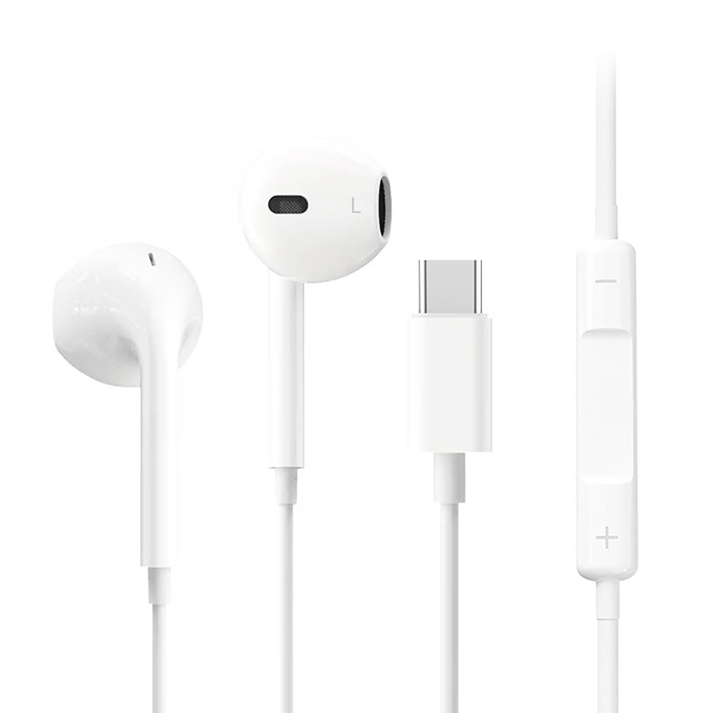 Micflip J01 3D Stereo Ses Destekli Type-C Kulakiçi Kulaklık Beyaz
