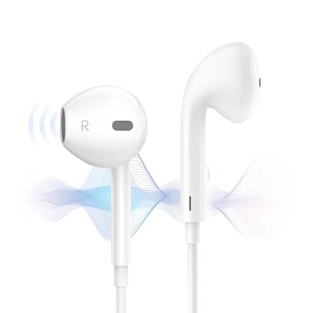 Micflip J01 3D Stereo Ses Destekli Type-C Kulakiçi Kulaklık Beyaz