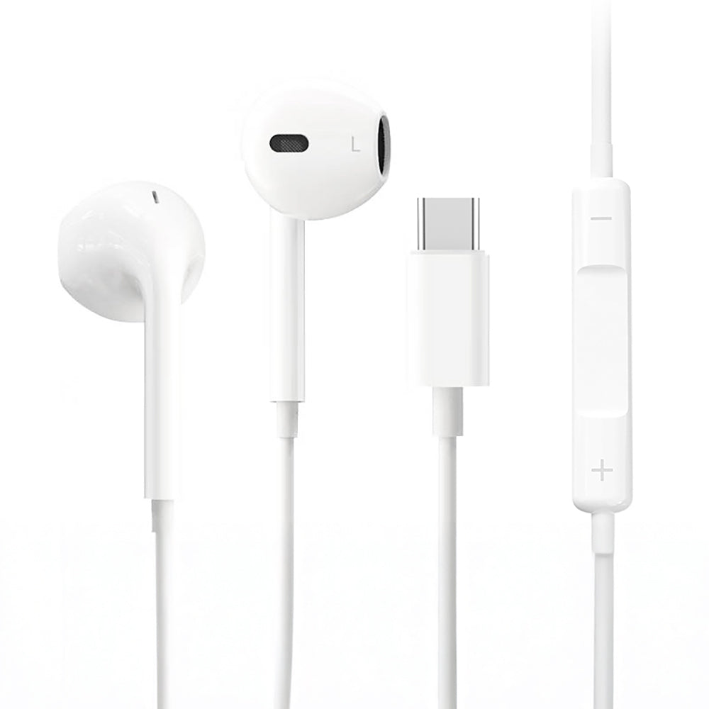 Micflip J01 3D Stereo Ses Destekli Type-C Kulakiçi Kulaklık Beyaz