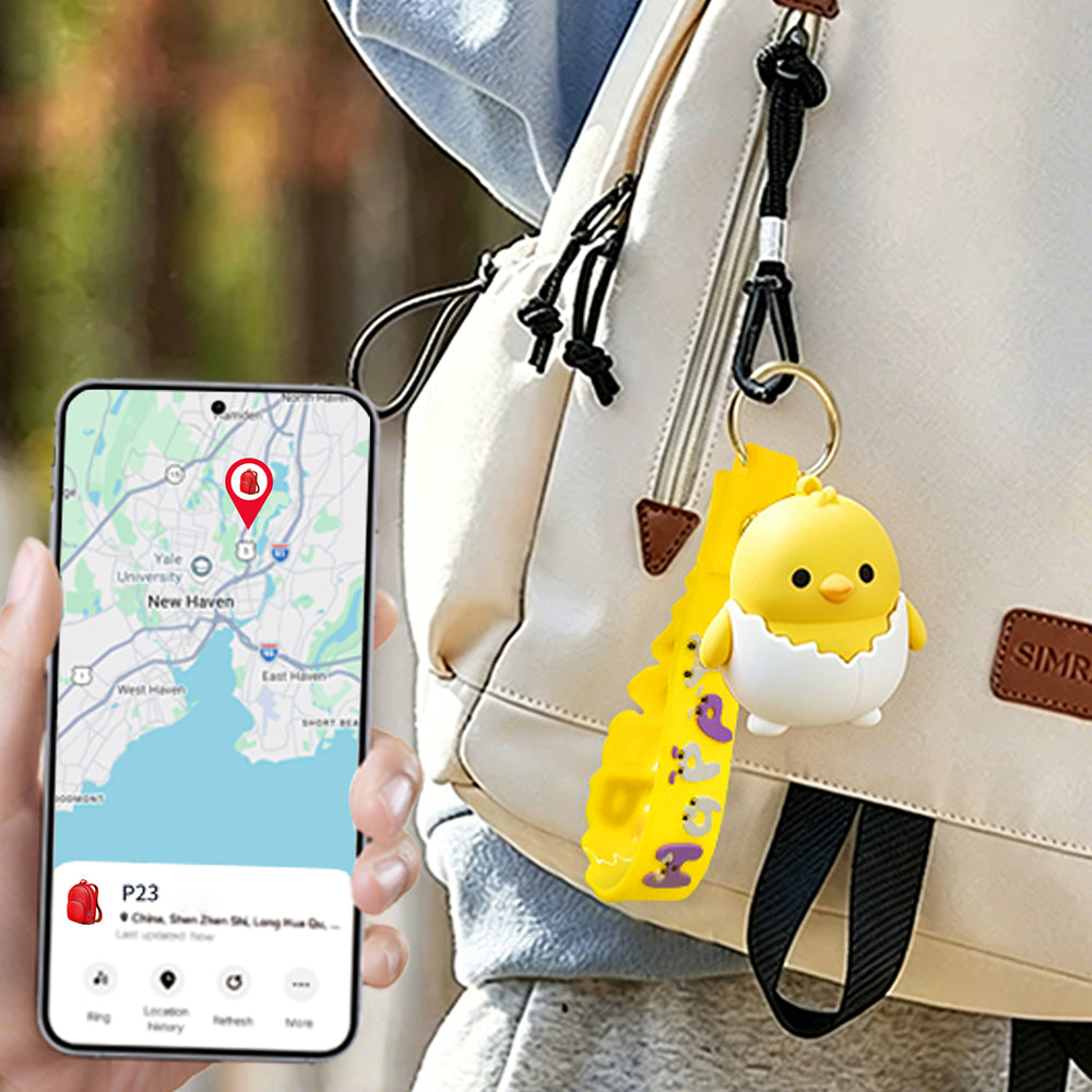 Micflip K08 Silikon Anahtarlık ve P23 Akıllı Takip Cihazı Seti Sarı