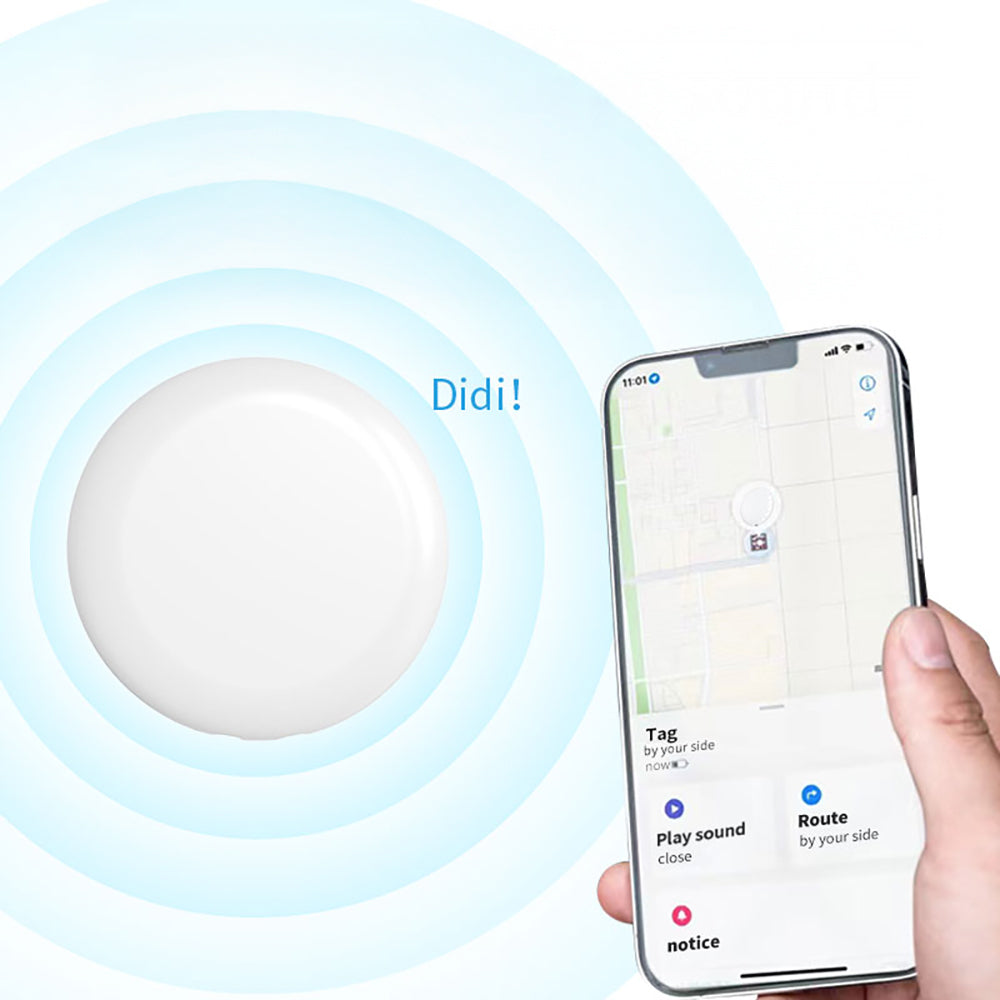 Micflip P07 Find My Destekli iOS Uyumlu FindEasy Smart Tag Akıllı Takip Cihazı Siyah