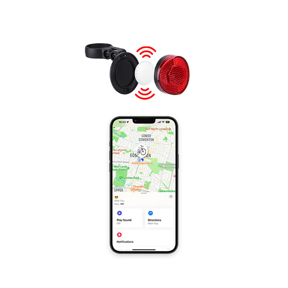 Micflip P20 Suya Dayanıklı Akıllı Takip Cihazlı Bisiklet Reflektörü Kırmızı