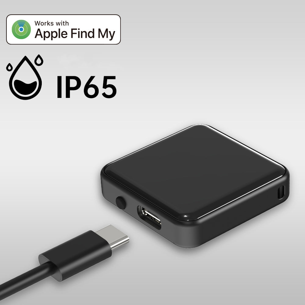 Micflip P25 Suya Dayanıklı iOS ve Android Cihazlar için Type-C Şarj Portlu Akıllı Takip Cihazı Siyah