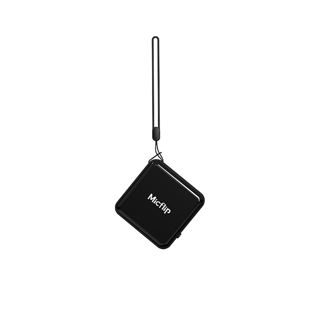 Micflip P25 Suya Dayanıklı iOS ve Android Cihazlar için Type-C Şarj Portlu Akıllı Takip Cihazı Siyah