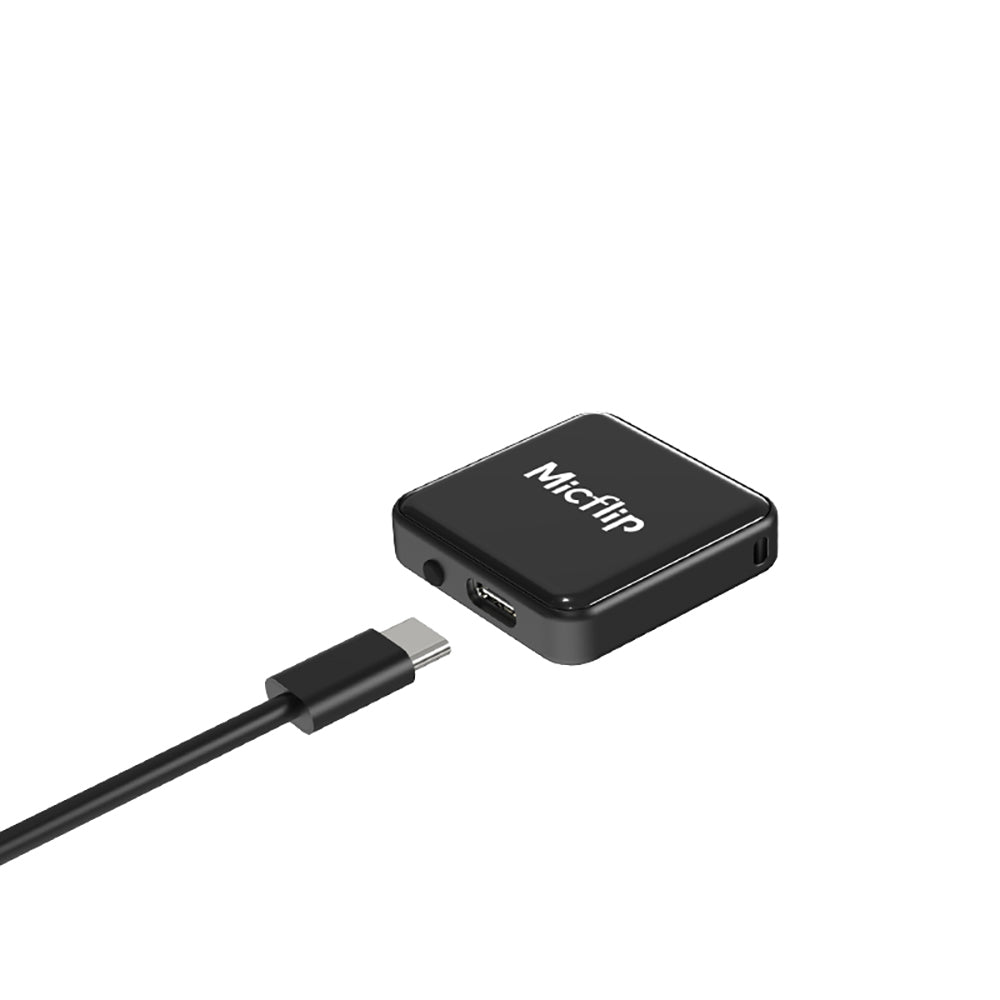 Micflip P25 Suya Dayanıklı iOS ve Android Cihazlar için Type-C Şarj Portlu Akıllı Takip Cihazı Siyah