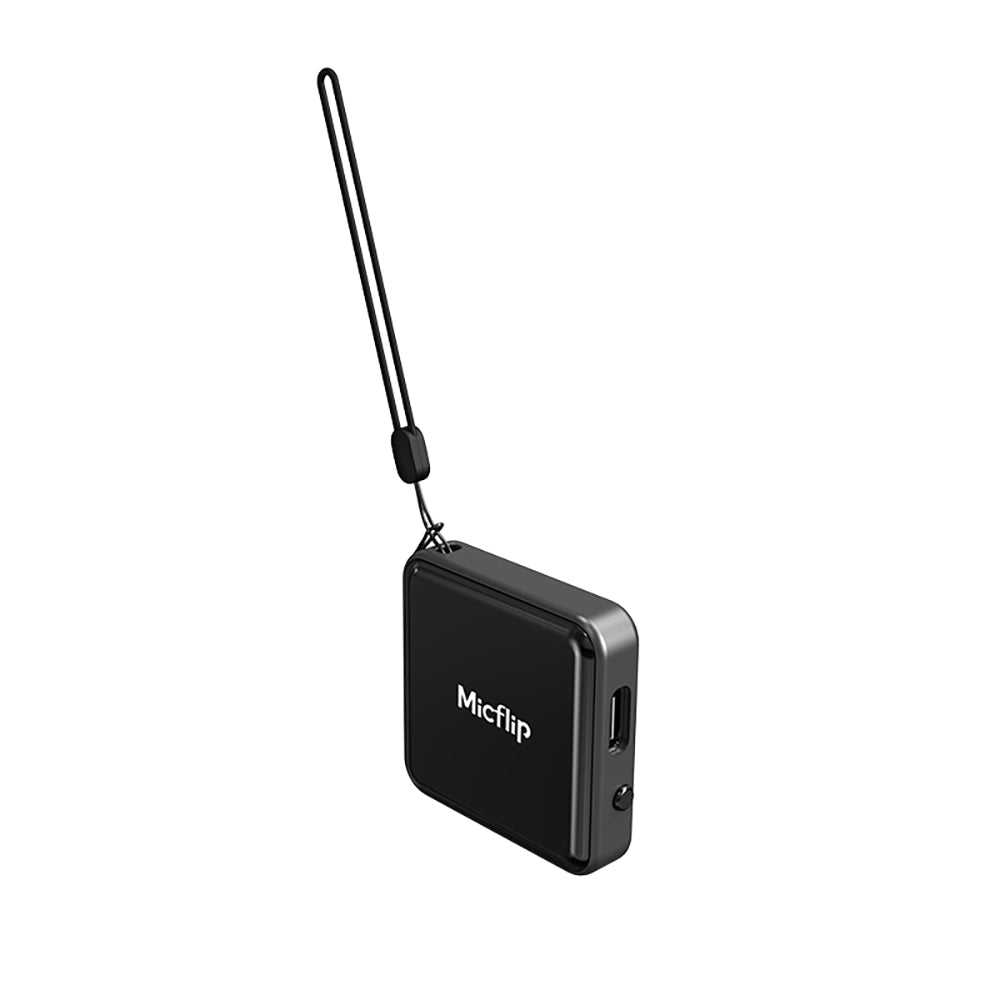 Micflip P25 Suya Dayanıklı iOS ve Android Cihazlar için Type-C Şarj Portlu Akıllı Takip Cihazı Siyah