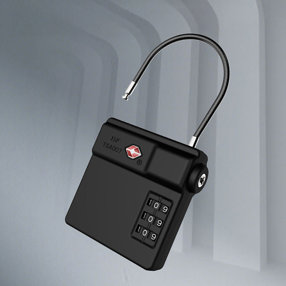 Micflip P25 TSA Kilit ve Find My Takip Özellikli Valiz Seyehat Kiliti Siyah