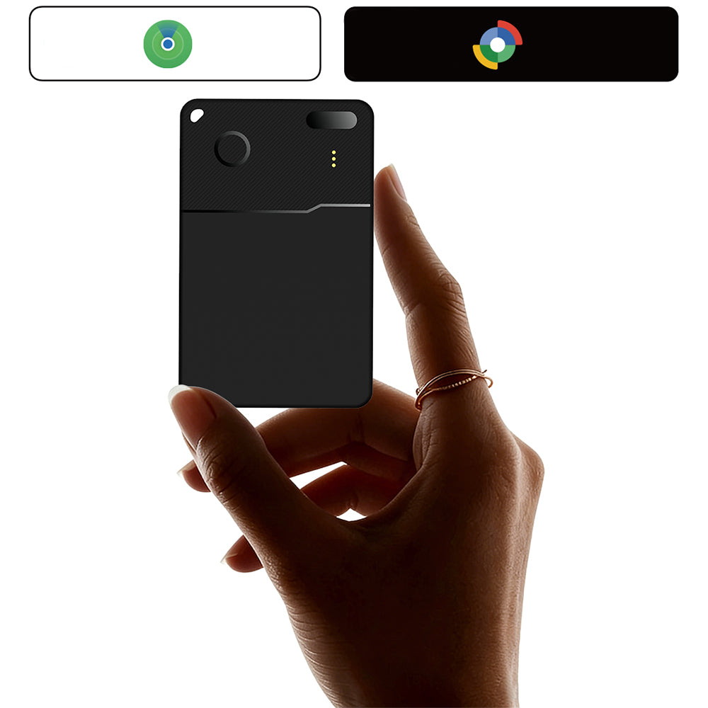 Micflip P28 Suya Dayanıklı iOS ve Android Cihazlar için Wireless Şarj Özellikli Akıllı Takip Kartı Siyah