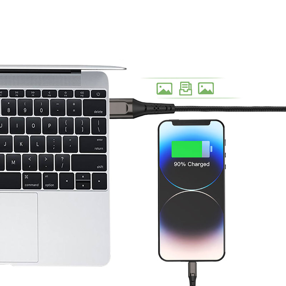 Micflip Type-C to Lightning Data ve Şarj Kablosu Siyah