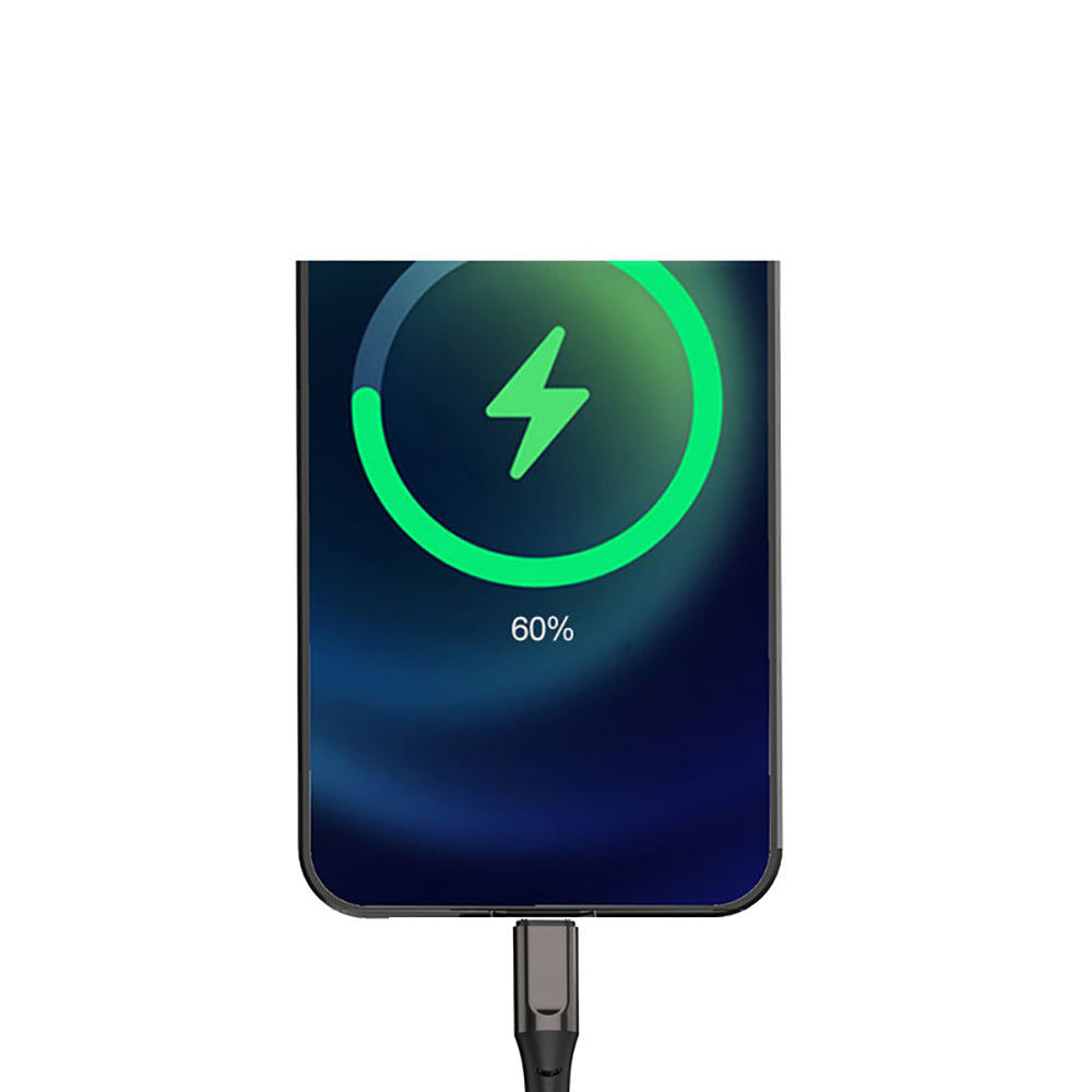 Micflip USB-A to Lightning Data ve Şarj Kablosu Siyah