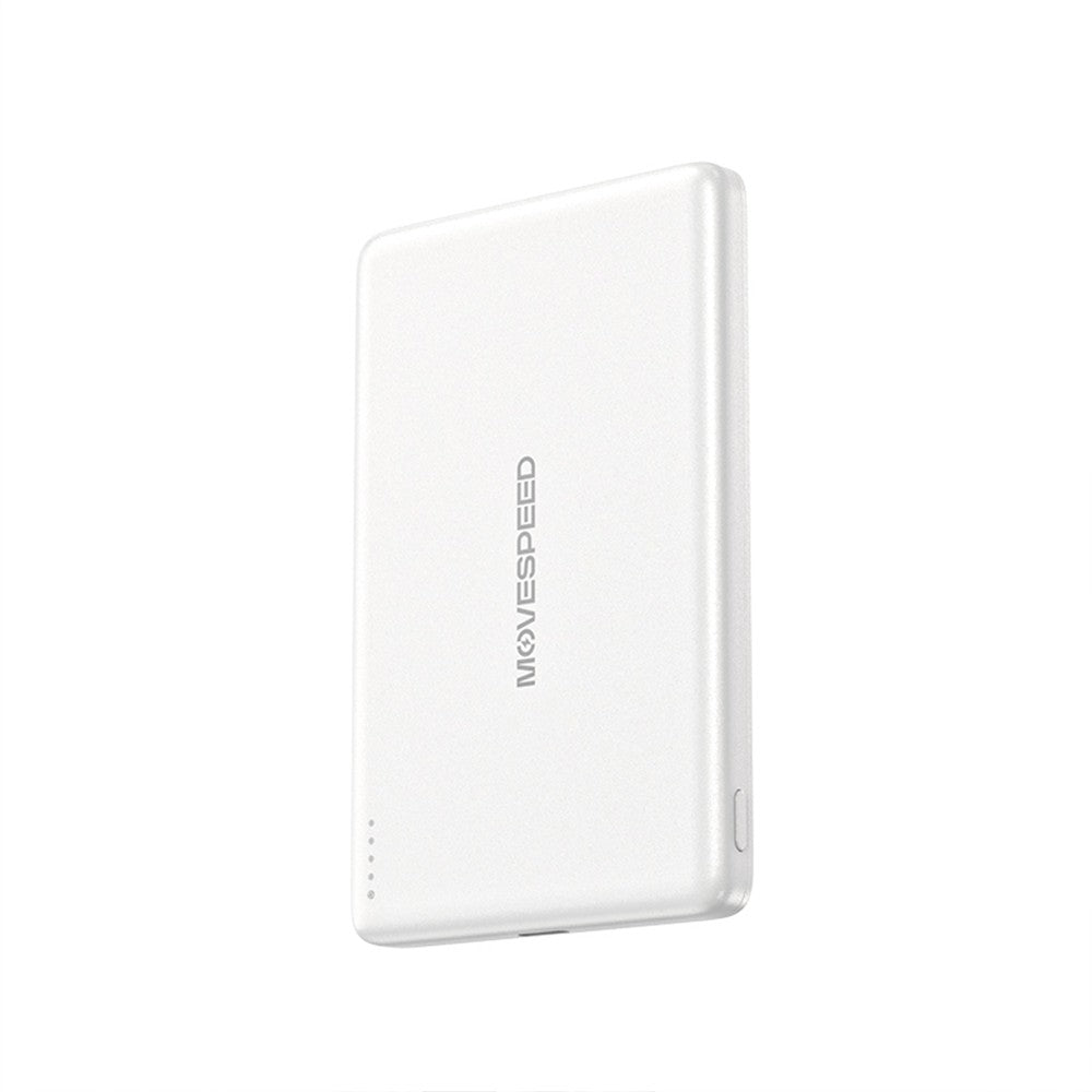 Movespeed MSP07 Ultra İnce Wireless M-safe Powerbank 18W 5000mAh Beyaz