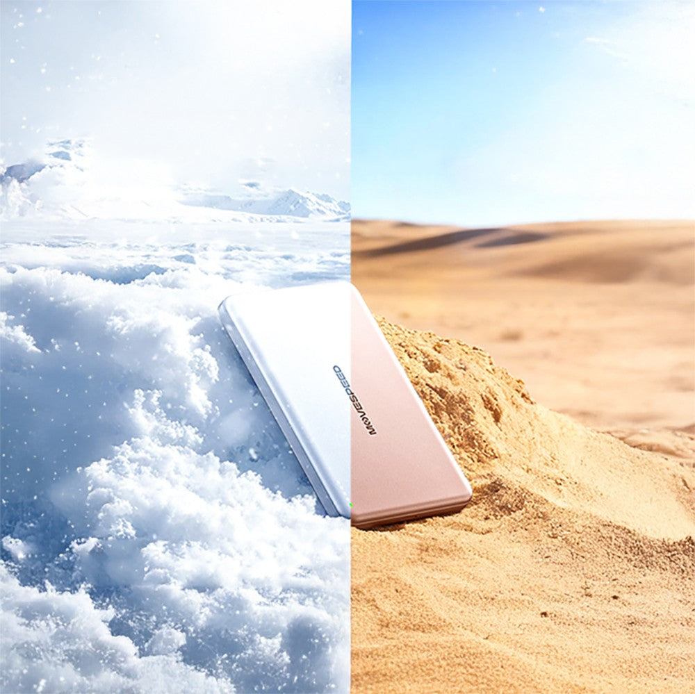 Movespeed MSP07 Ultra İnce Wireless M-safe Powerbank 18W 5000mAh Beyaz