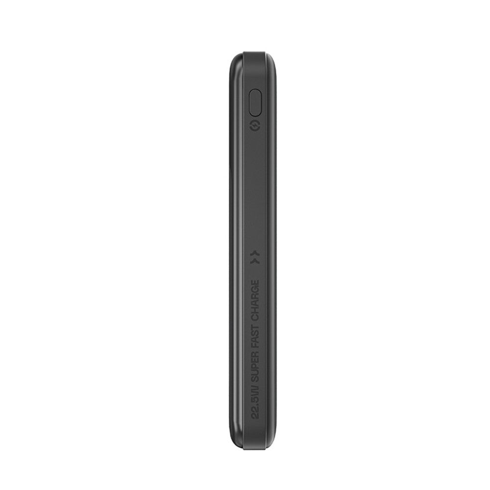 Movespeed MSP19 Dijital LED Göstergeli Type-C Kablolu Powerbank 22.5W 10.000mAh Siyah