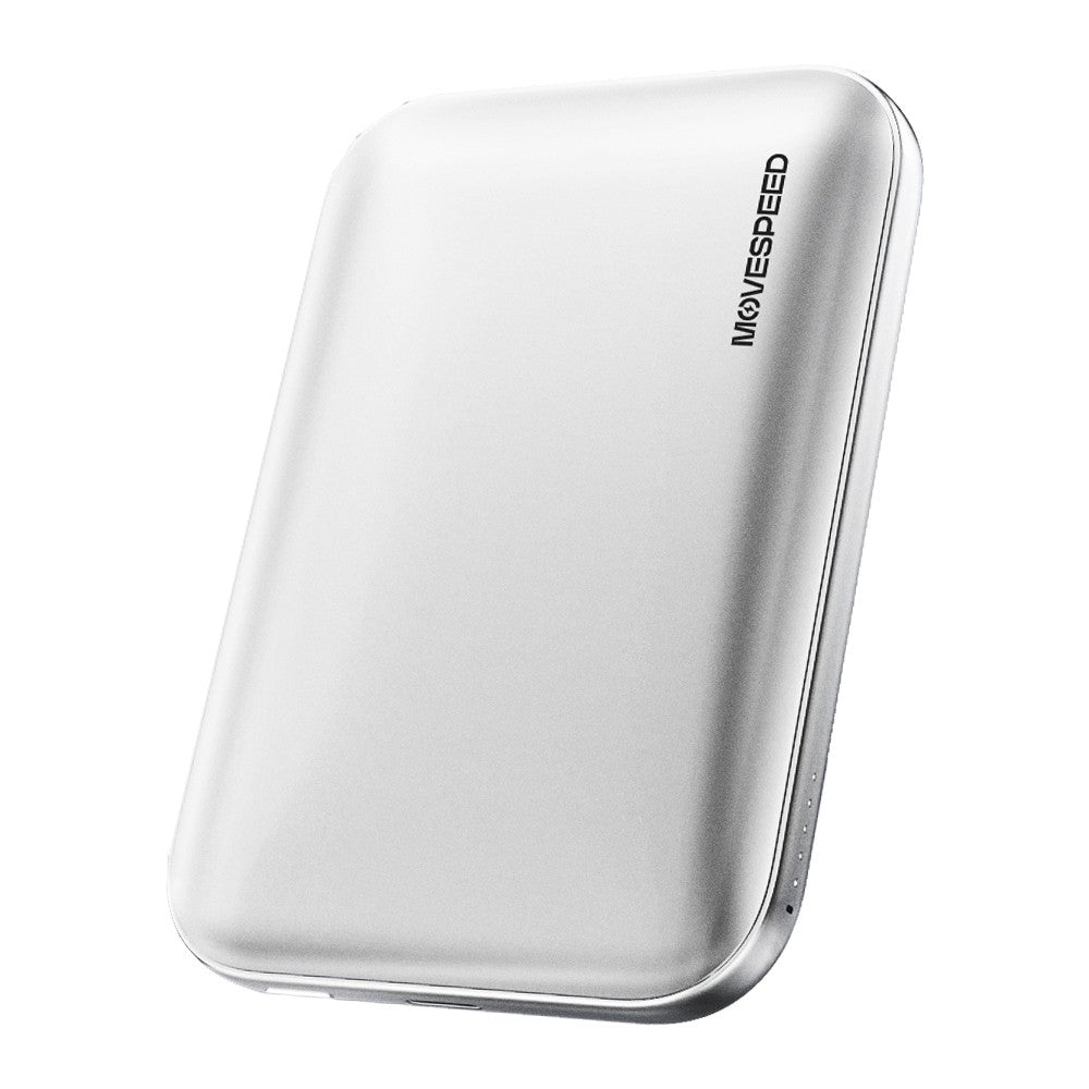 Movespeed MSPD10 PSSD Powerbank Özellikli Manyetik 5000mAh 2in1 SSD 4K ProRes Destekli 2TB USB3.2 Taşınabilir Harici Disk Gümüş