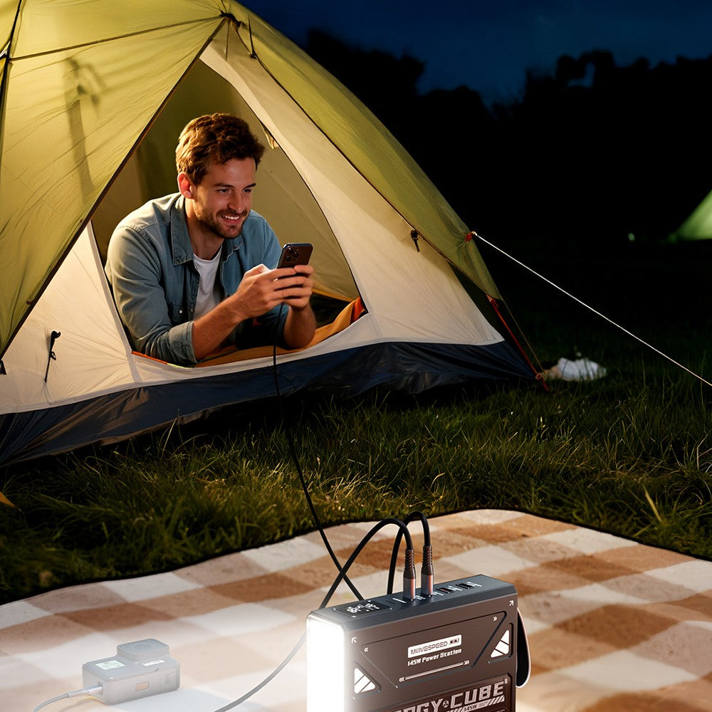 Movespeed YSPBZ70 Pro Max Hızlı Şarj Özellikli Dijital LED Göstergeli Powerbank 145W 70.000mAh Siyah