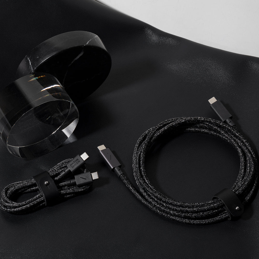 Native Union Belt Pro Serisi Type-C to Type-C Şarj Kablosu 240W 2.4M Kahverengi