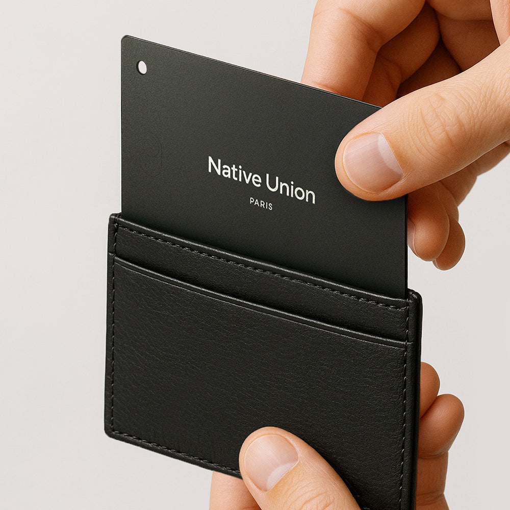 Native Union Find it Card Serisi M-safe Şarj Özellikli iOS Find My Destekli Akıllı Takip Cihazı Siyah