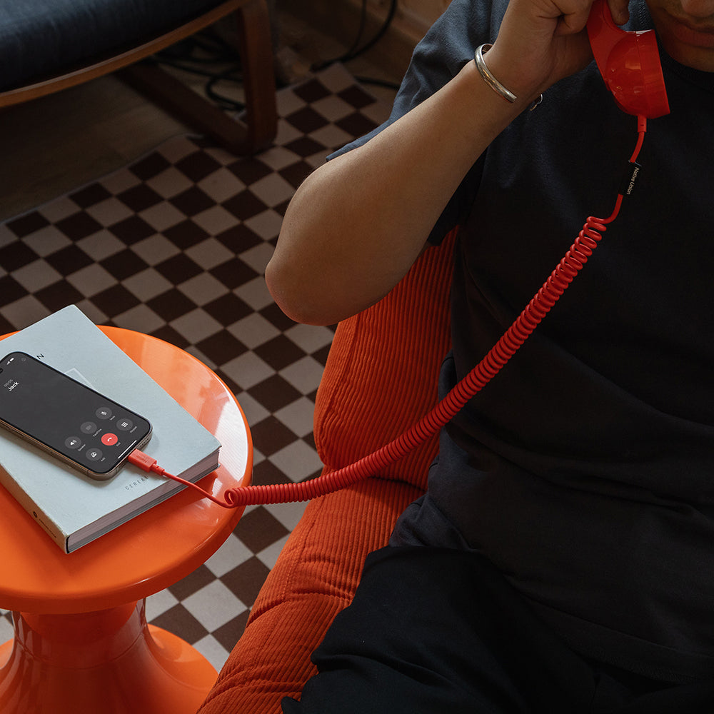 Native Union POP Phone Type-C Portlu Retro Telefon Ahizesi Kırmızı