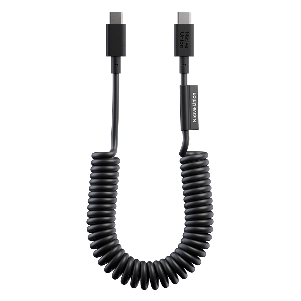 Native Union POP Serisi Type-C to Type-C Spiralli Şarj Kablosu 60W 1.2M Lila