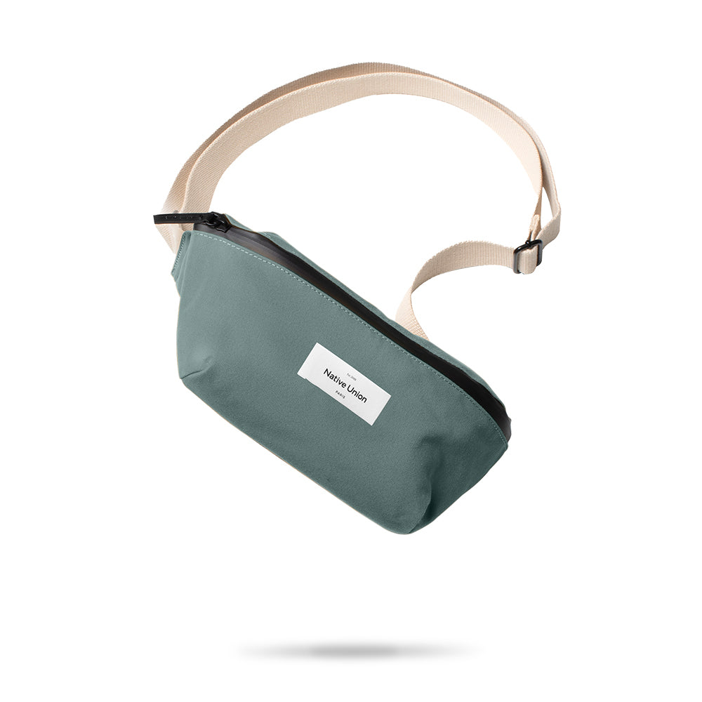 Native Union W.F.A Serisi Crossbody YKK Fermuarlı Çok Amaçlı Su Geçirmez Çapraz Vücut Çantası Yeşil