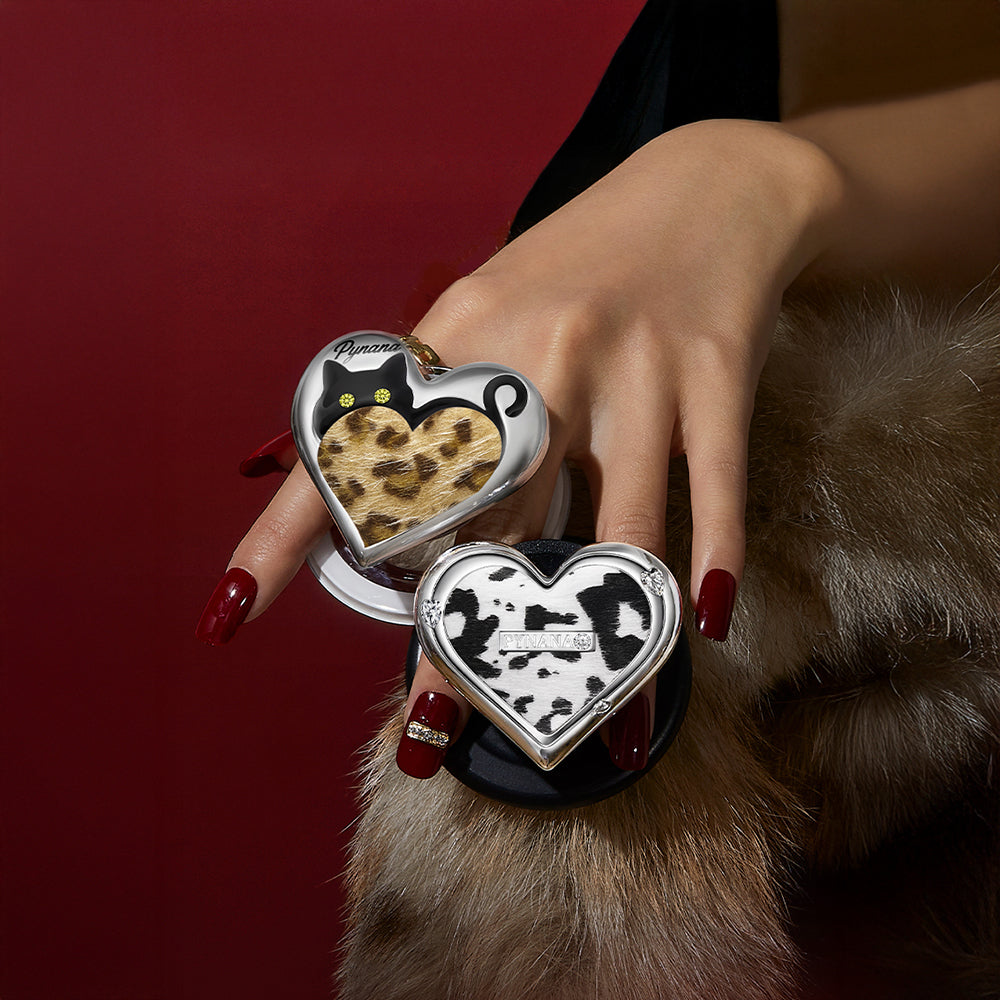 Pynana AmourWild Serisi Magnetik Ring Stand Telefon Tutucu Gümüş