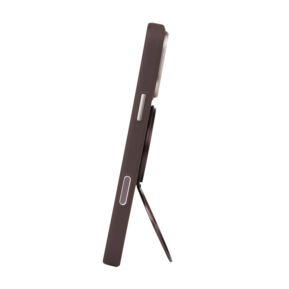 Raptic FreeFlow Serenity Serisi 360 Derece Dönebilen Magnetik Ring Stand Telefon Tutucu Kahverengi