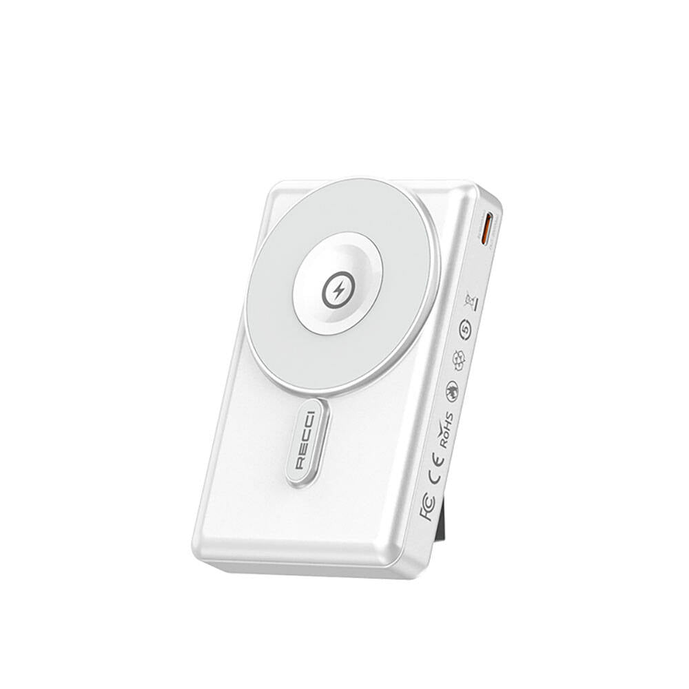 Recci RPB-W19 Standlı Magsafe Şarj Özellikli Powerbank 10.000mAh Siyah