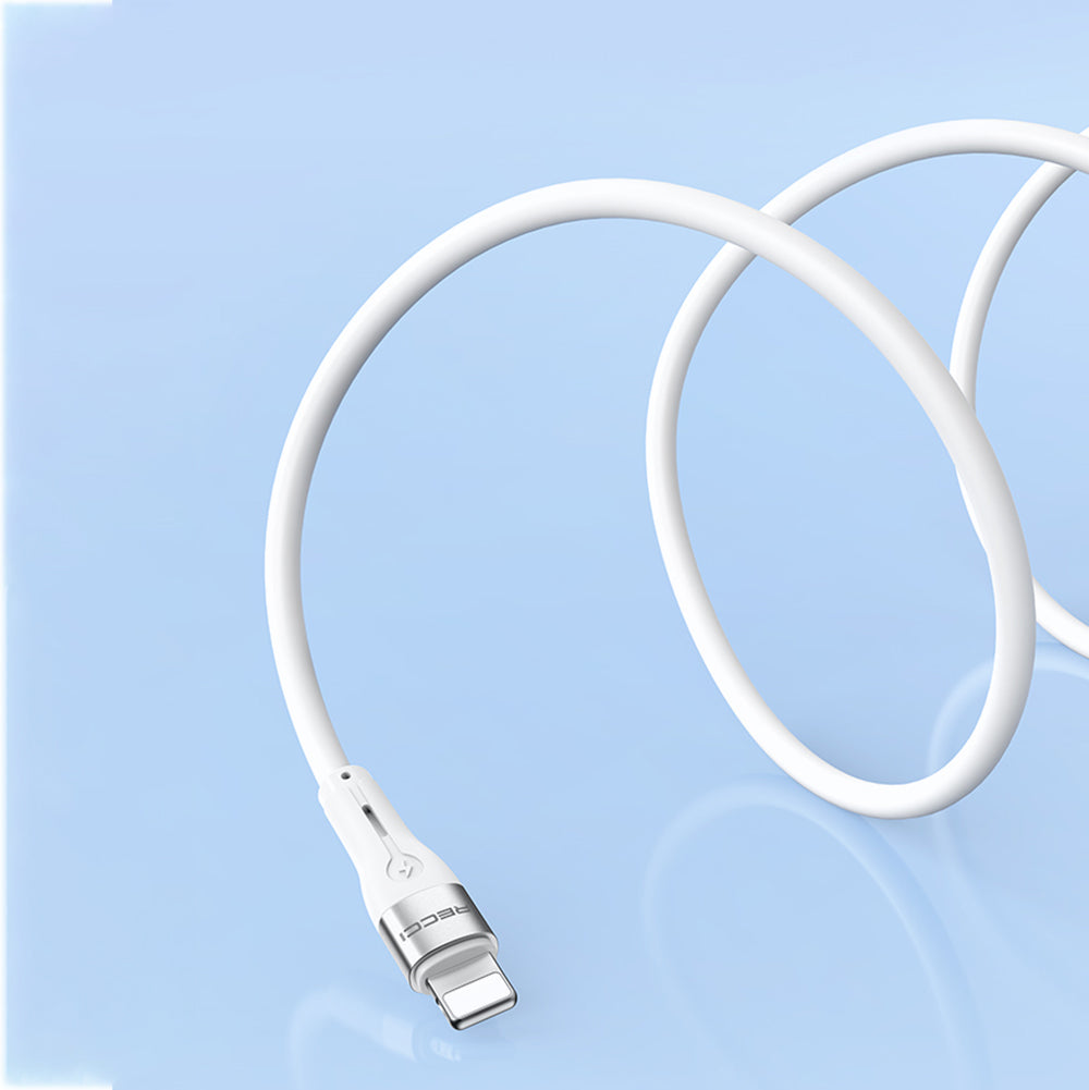 Recci RS11CL Type-C to Lightning PD Hızlı Şarj Özellikli Data ve Şarj Kablosu 20W 1M Beyaz