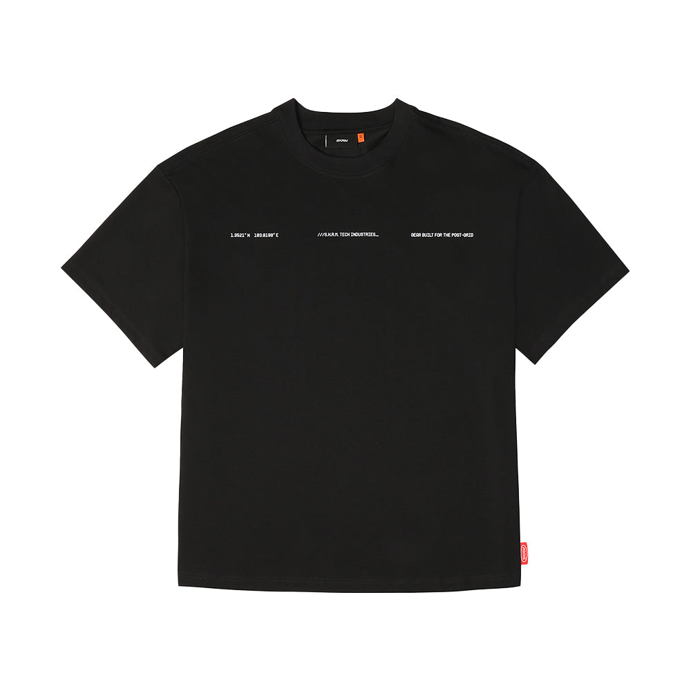 Skinarma Cypher Kısa Kollu Oversize Unisex Bisiklet Yaka Tişört Large