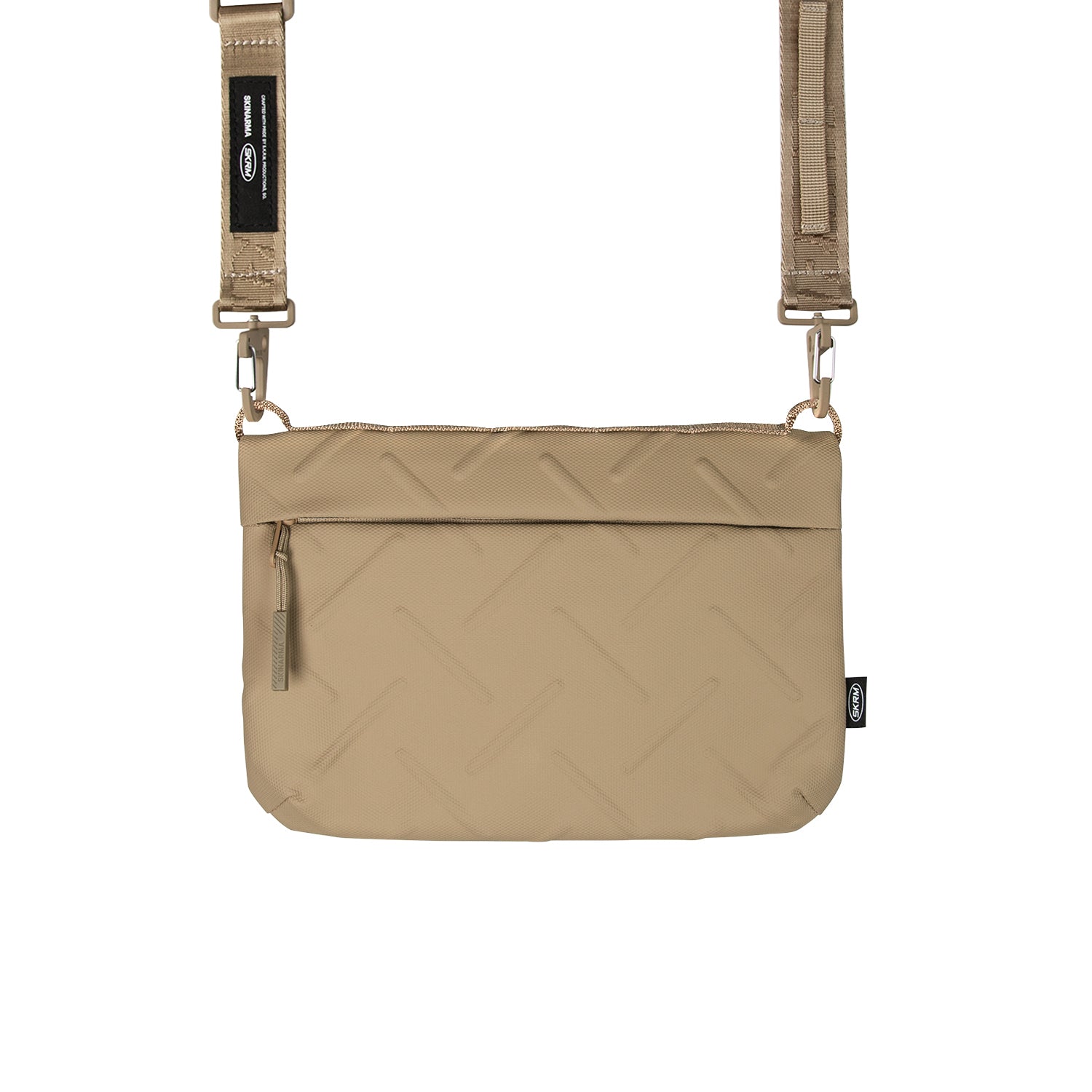 Skinarma Satchel Juno Desenli Naylon Scout Bilek Askı Kayışlı Aksesuar Çantası Haki