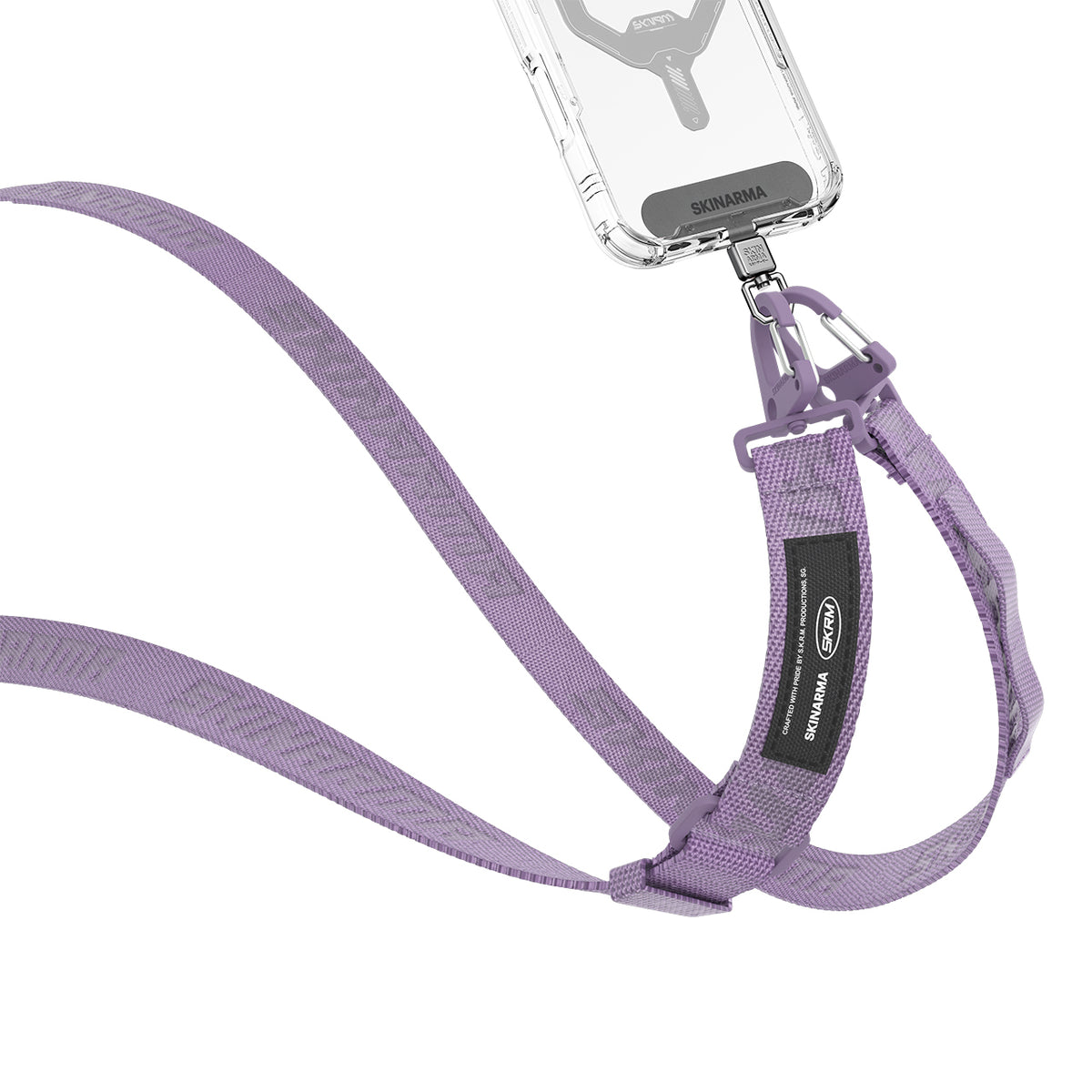 Skinarma Scout XE Serisi Logolu Ayarlanabilir Telefon Boyun Askı Kayışı Lila