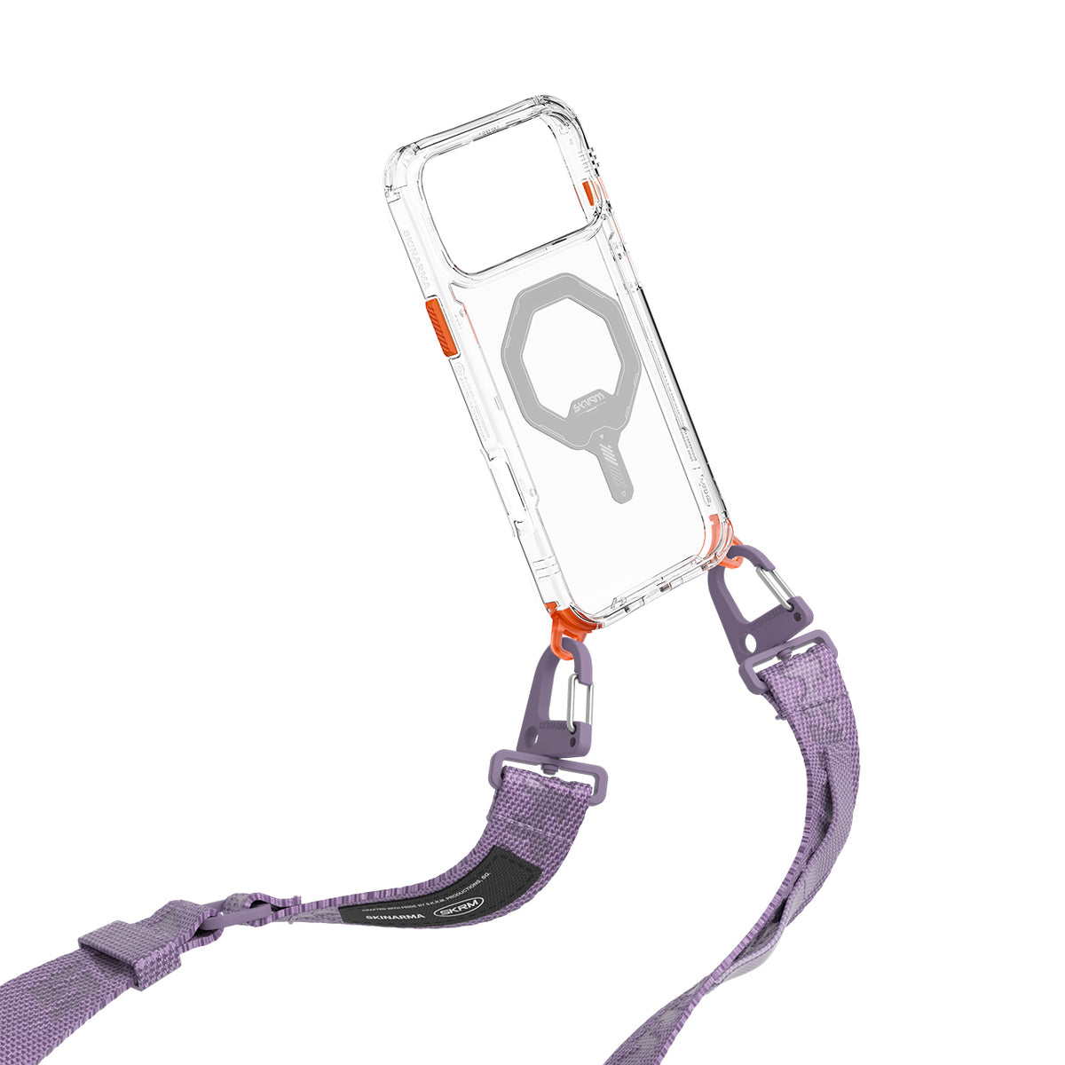 Skinarma Scout XE Serisi Logolu Ayarlanabilir Telefon Boyun Askı Kayışı Lila