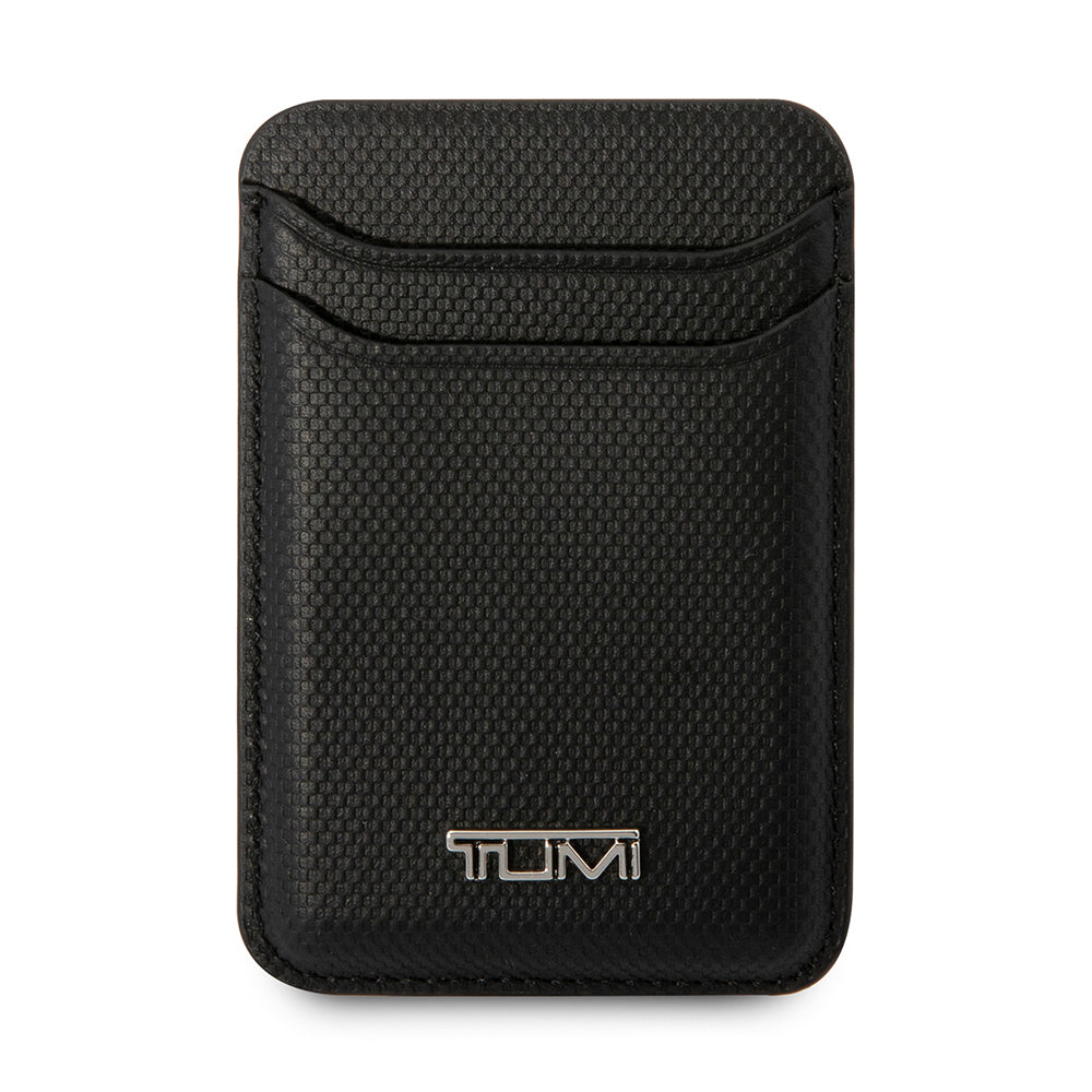 Tumi Orjinal Lisanslı 2 Hazneli Metal Logolu Deri Magnetik Kartlık Mavi