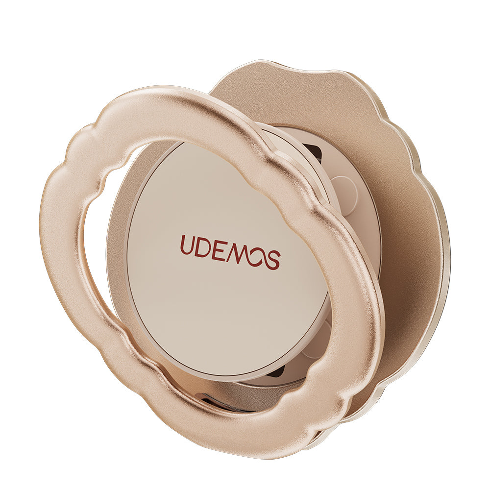 Udemos Grace Serisi FreeFlow 360 Derece Dönebilen Magnetik Ring Stand Telefon Tutucu Gold