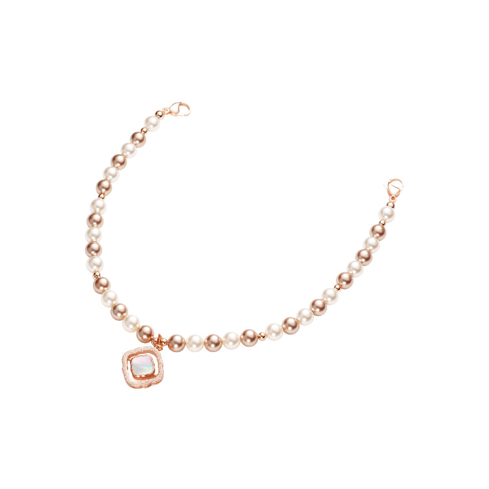 Udemos Ideal Pearl Serisi İnci Taşlı Telefon Bilek Askı İpi Rose Gold