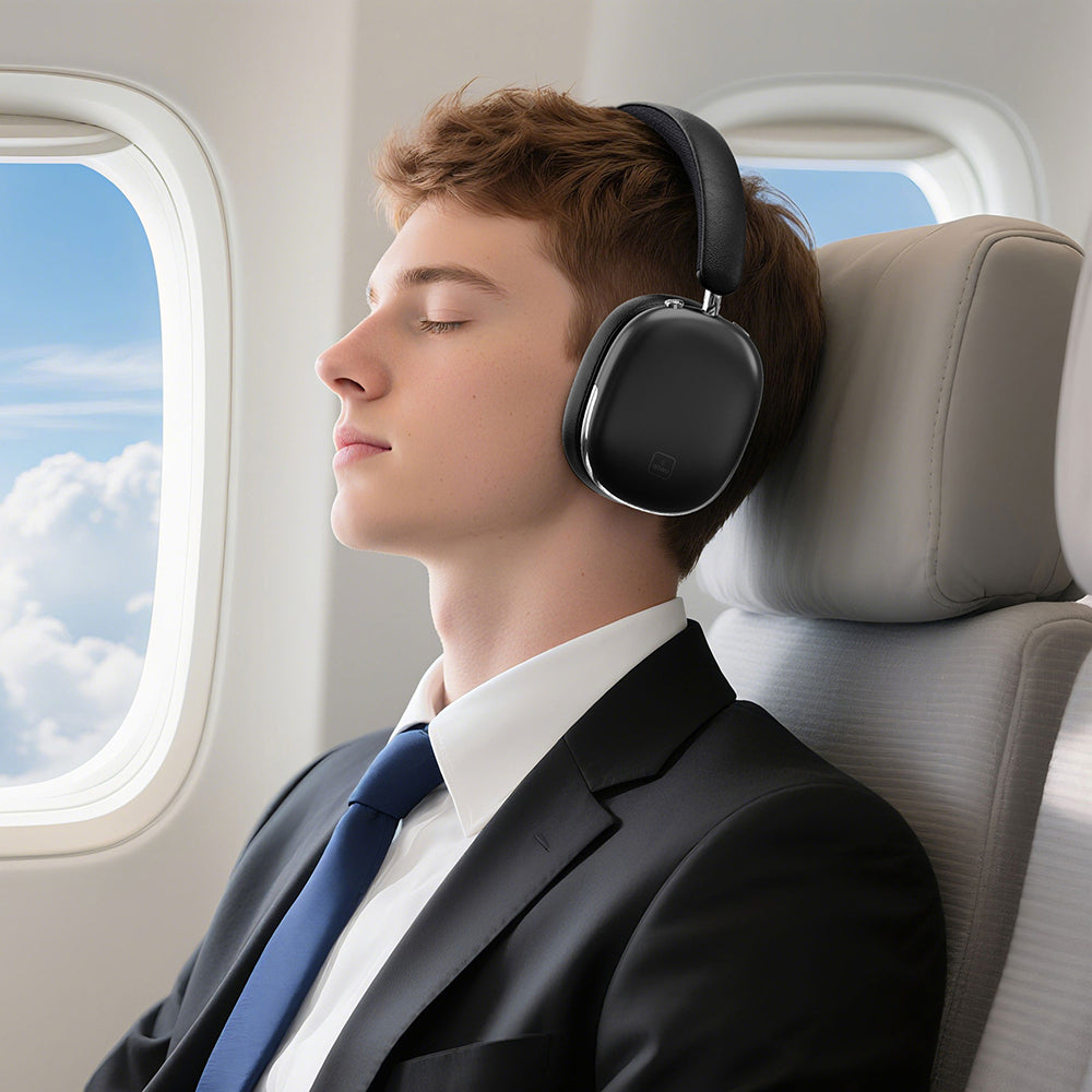 Wiwu Airbuds Max TD-16 ANC Aktif Gürültü Önleyicili Kulak Üstü Bluetooth Kulaklık v6.0 Siyah