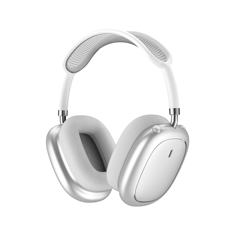 Wiwu Airbuds Max TD-18 ANC Aktif Gürültü Önleyicili Kulak Üstü Bluetooth Kulaklık v6.0 Gümüş