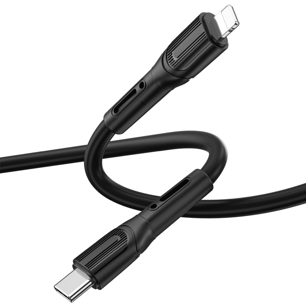 Wiwu Armor Wİ-C005 Kablo Ucu Korumalı Tasarım 20W Hızlı Şarj Özellikli Type-C to Lightning PD Kablo 1M Beyaz