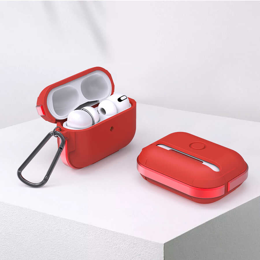 Wiwu Defens Armor Airpods Pro Kılıf Kırmızı