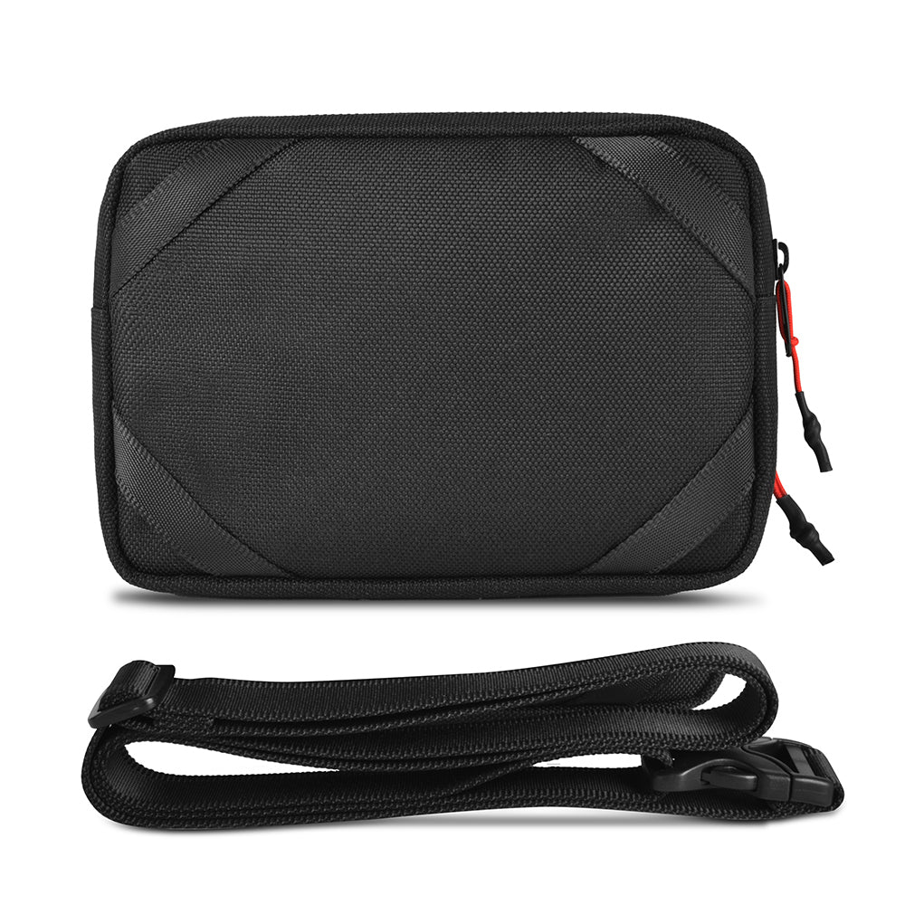 Wiwu Essen Serisi Suya Dayanıklı 1200D Polyester Kumaş Çapraz Vücut Çantası Siyah
