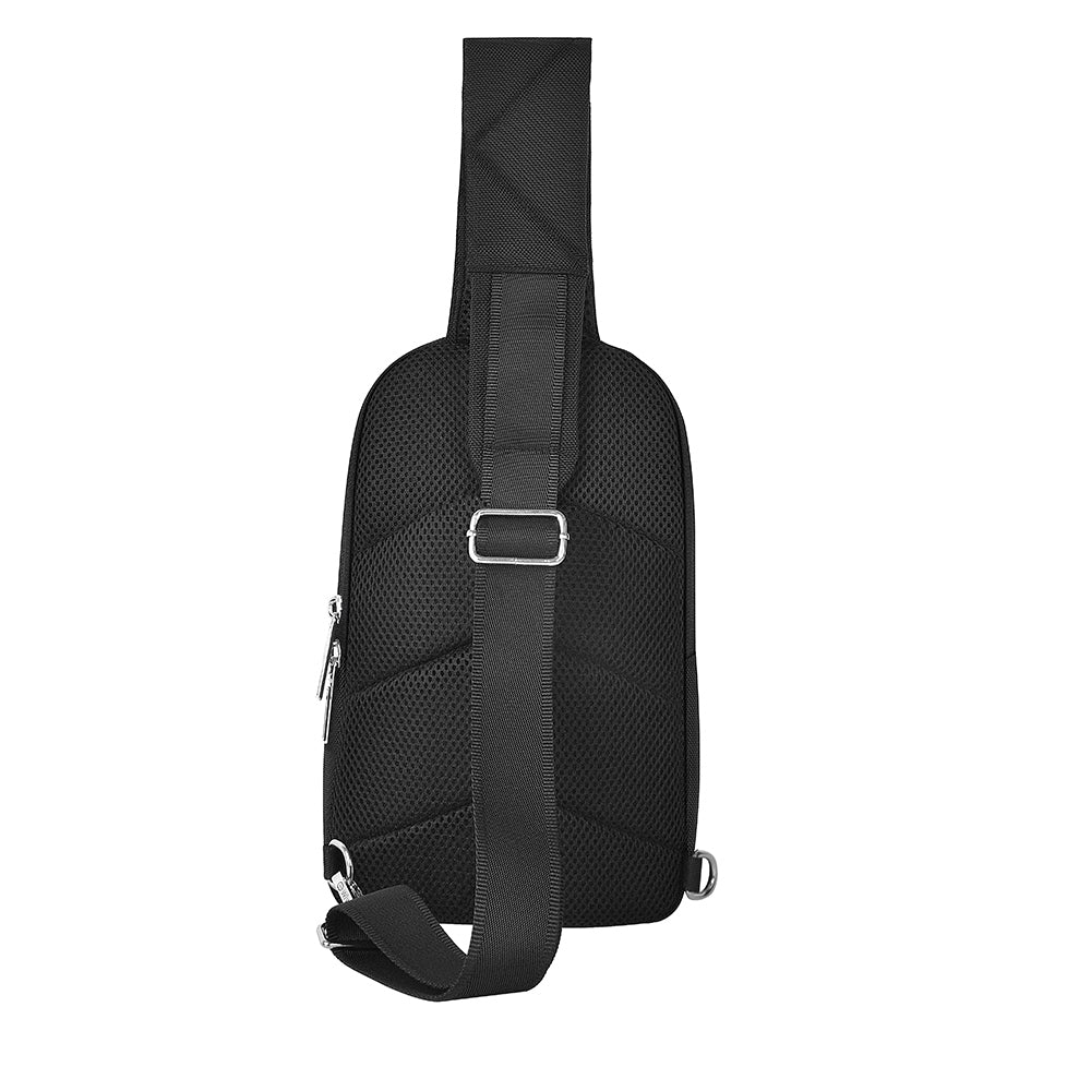 Wiwu Hali Serisi Crossbody 1680D Su Geçirmez Naylon Kumaş Omuz Askılı Çapraz Vücut Çantası Siyah