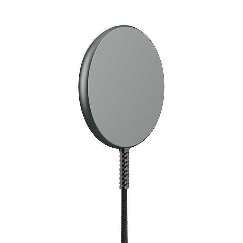 Wiwu M14 Intelligent Wireless Magnetik Şarj Ultra İnce Şeffaf 15W Android iOS Destekli Siyah