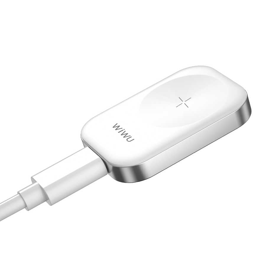 Wiwu M16 Akıllı Saat Mini Wireless Magnetik Şarj Aleti 2.5W Beyaz