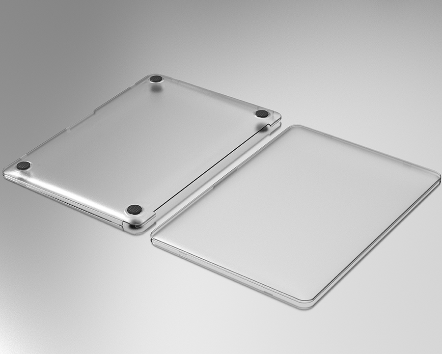 Macbook 16.2' 2021 Wiwu Macbook iShield Hard Shell Kılıf Beyaz
